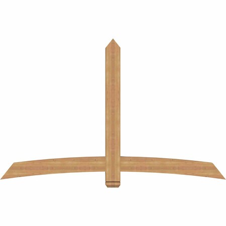 Ekena Millwork Bellingham Timber Gable Bracket, Western Red Cedar, 84"W x 53"H x 3 1/2"D x 5 1/2"F, 15/12 Pitch GBW084X53X0406BEL00SWR